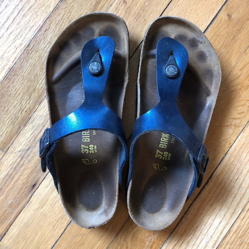 Birkenstock Gizeh - 37R - blue